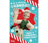 Wallace & Gromit Grandad Christmas Card