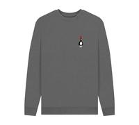Wallace & Gromit Men's Evil Genius Feathers McGraw Sweatshirt in Grey | Size: 2XL Wallace & Gromit Grey 2XL