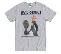 Wallace & Gromit Men's Evil Genius Feathers McGraw T-Shirt in Grey | Size: Medium Wallace & Gromit Grey M