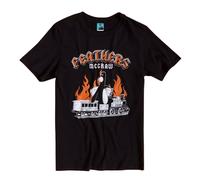 Wallace & Gromit Men's Feathers McGraw Rock T-Shirt in Black | Size: Medium Wallace & Gromit Black M