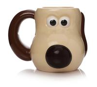 Half Moon Bay | Wallace & Gromit | Gromit Shaped Mug | 3D Ceramic Coffee & Tea Cup | Large 500ml Capacity | Official Aardman Merchandise | Novelty Collectible Everyday Gift