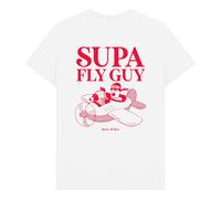 Wallace & Gromit Supa Fly Guy Gromit Unisex T-Shirt in White | Size: 4XL Wallace & Gromit White 4XL
