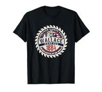 Wallace Idaho Souvenir Vintage Silver Mining Novelty Graphic T-Shirt