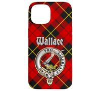 Wallace Scottish Clan Badge & Tartan Case for iPhone 15