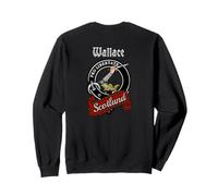 Wallace Scottish Clan Badge & Tartan Sweatshirt