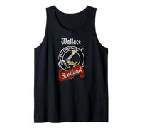 Wallace Scottish Clan Badge & Tartan Tank Top