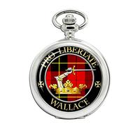 Wallace Scottish Clan Crest Full Hunter Pocket Watch