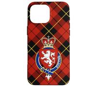 Wallace Scottish Crowned Coat of Arms & Tartan Case for iPhone 16 Pro Max