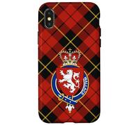 Wallace Scottish Crowned Coat of Arms & Tartan Case for iPhone X/XS