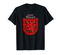Wallace Tartan Scottish Plaid Lion Rampant T-Shirt