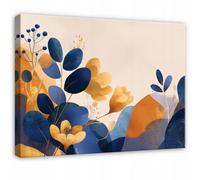 Wallarena Canvas Wall Art Leaves Flowers Home Decor Paintings Living Room 120X80 Cm