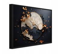 Wallarena Framed Canvas Wall Art Abstract Large Home Decor Artwork Living Room Bedroom 120X80 Cm