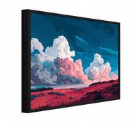 Wallarena Framed Canvas Wall Art Landscape Large Home Decor Artwork Living Room Bedroom 120X80 Cm