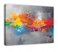 WallArena Large Canvas Wall Art for Living Room 120 x 80 cm | Odourless Latex Print, 260g/m², Ready to Hang, Waterproof, UV & Scratch Resistant, Hypoallergenic, Abstract