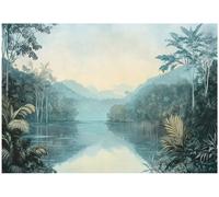 Wallarena Photo Wallpaper 3D Forest Green Nature Non-Woven Wall Mural Modern 400X280 Cm