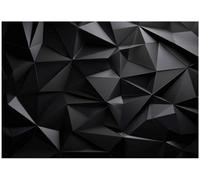 Wallarena Photo Wallpaper Abstract Black 3D Non-Woven Wall Mural Modern 400X280 Cm