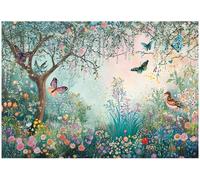 Wallarena Photo Wallpaper Animals Forest For Kids Children Non-Woven Wall Mural Modern 300X210 Cm