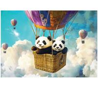 Wallarena Photo Wallpaper Animals Sky For Kids Children Non-Woven Wall Mural Modern 350X250 Cm
