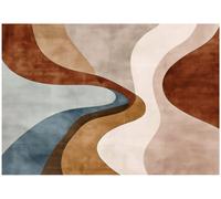 Wallarena Photo Wallpaper Beige Boho Abstract Non-Woven Wall Mural Modern 300X210 Cm