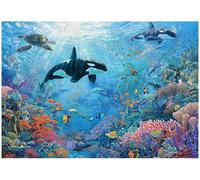 Wallarena Photo Wallpaper Children Kids Ocean Animals Non-Woven Wall Mural Modern 400X280 Cm
