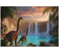 Wallarena Photo Wallpaper Dinosaurs For Kids Children Non-Woven Wall Mural Modern 300X210 Cm
