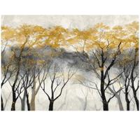 Wallarena Photo Wallpaper Forest Trees Abstract Non-Woven Wall Mural Modern 350X250 Cm