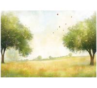 Wallarena Photo Wallpaper Forest Trees Bedroom Non-Woven Wall Mural Modern 350X250 Cm