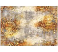 Wallarena Photo Wallpaper Gold Concrete Rust Bedroom Non-Woven Wall Mural Modern 250X175 Cm