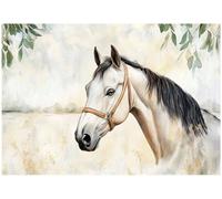 Wallarena Photo Wallpaper Horse Animals Non-Woven Wall Mural Modern 400X280 Cm