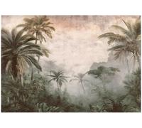 Wallarena Photo Wallpaper Jungle Leaves Vintage Non-Woven Wall Mural Modern 400X280 Cm