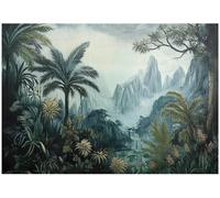 Wallarena Photo Wallpaper Jungle Tropical Forest Green Non-Woven Wall Mural Modern 250X175 Cm