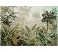 Wallarena Photo Wallpaper Jungle Tropical Forest Green Non-Woven Wall Mural Modern 250X175 Cm