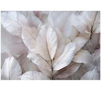 Wallarena Photo Wallpaper Leaves 3D Bedroom Non-Woven Wall Mural Modern 350X250 Cm