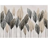 Wallarena Photo Wallpaper Leaves 3D Bedroom Non-Woven Wall Mural Modern 400X280 Cm