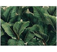 Wallarena Photo Wallpaper Leaves Green Jungle Non-Woven Wall Mural Modern 250X175 Cm