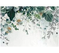 Wallarena Photo Wallpaper Leaves Green Non-Woven Wall Mural Modern 250X175 Cm