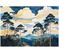 Wallarena Photo Wallpaper Living Room Forest Non-Woven Wall Mural Modern 400X280 Cm