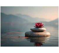 Wallarena Photo Wallpaper Spa Flowers Stone Non-Woven Wall Mural Modern 250X175 Cm