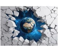 Wallarena Photo Wallpaper Space 3D For Kids Children Non-Woven Wall Mural Modern 350X250 Cm