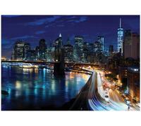 Wallarena Photo Wallpaper The City At Night Wall Mural Non-Woven Modern 250X175 Cm