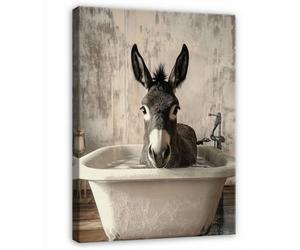 Wallarena Printed Canvas Wall Art Animals Bathroom Large Pictures Wall Home Decor 60X40 Cm