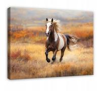 Wallarena Printed Canvas Wall Art Horse Animals Large Pictures Wall Home Decor 60X40 Cm