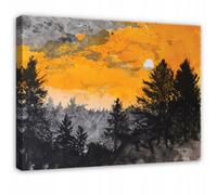 Wallarena Printed Canvas Wall Art Landscape Forest Home Decor Paintings Living Room 120X80 Cm