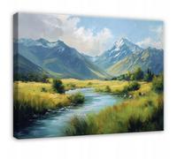 Wallarena Printed Canvas Wall Art Landscape Nature Home Decor Paintings Living Room 120X80 Cm