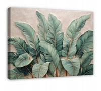 Wallarena Printed Canvas Wall Art Leaves Nature Home Decor Paintings Living Room 100X70 Cm