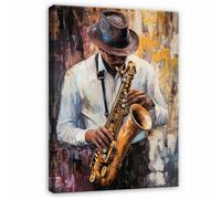 Wallarena Printed Canvas Wall Art Music Large Pictures Wall Home Decor 120X80 Cm