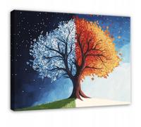 Wallarena Printed Canvas Wall Art Tree Large Pictures Wall Home Decor 120X80 Cm