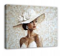 Wallarena Printed Canvas Wall Art Woman Home Decor Paintings Bedroom 120X80 Cm