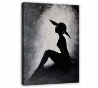 Wallarena Printed Canvas Wall Art Woman Home Decor Paintings Bedroom 60X40 Cm