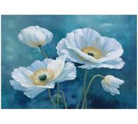 WallArena Vinyl Textured Photo Wallpaper Flowers 416x254cm